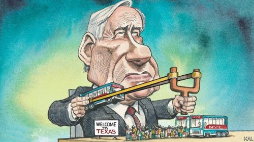 کاریکاتور اکونومیست درباره ی ی مهاجران آمریکا