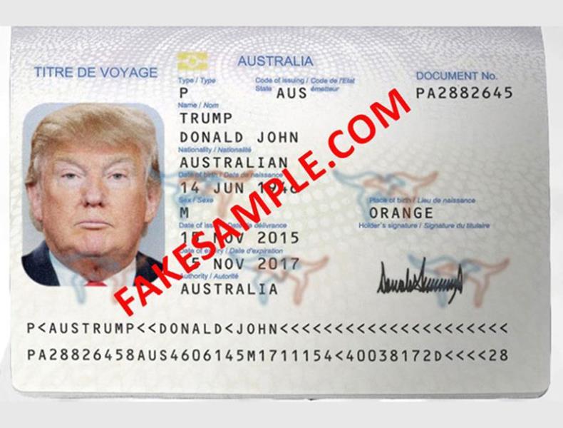 fake national id card template